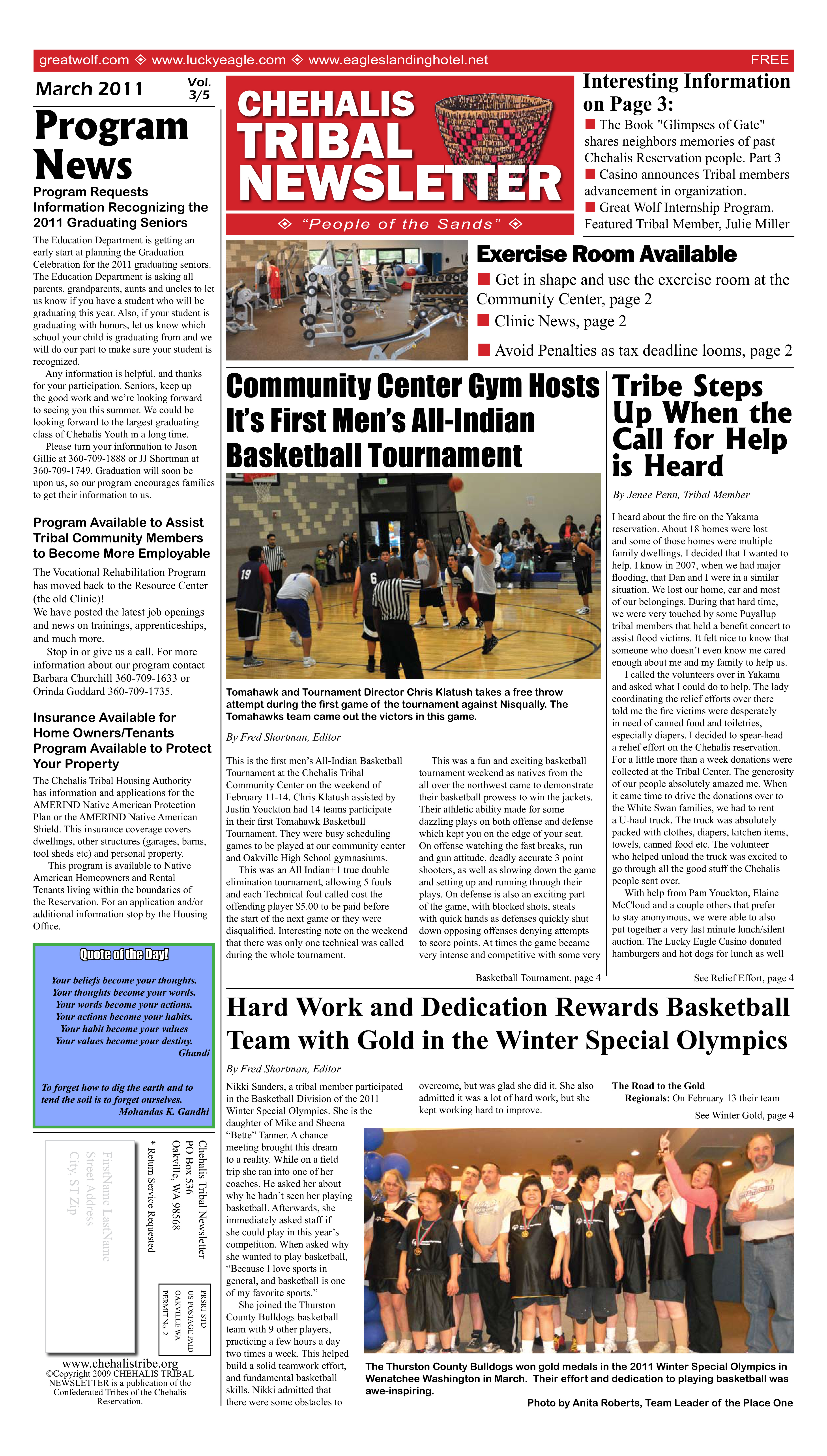 First page of March 2011