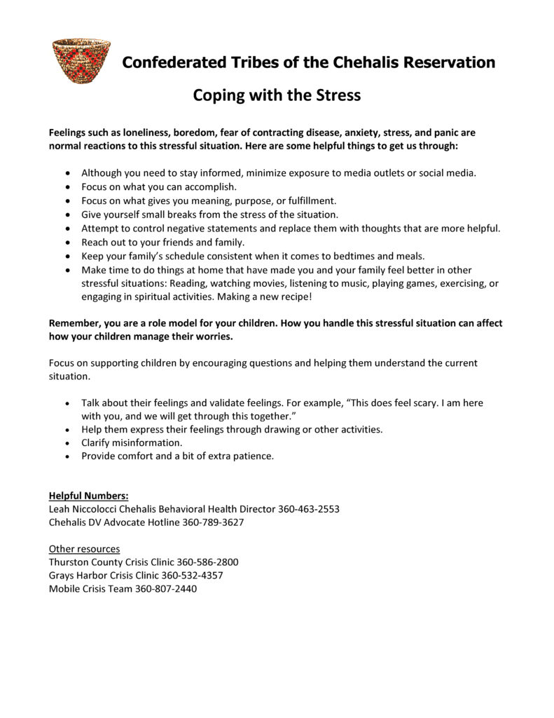 Coping with the Stress
